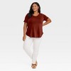 Women's Short Sleeve Relaxed Scoop Neck T-Shirt - Ava & Viv™ - 3 of 3