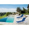 Kozyard Alan Adjustable Patio Chaise Lounge Chair with Table– Full Flat Reclining Aluminum Frame with Durable Resin Legs - 2 of 4