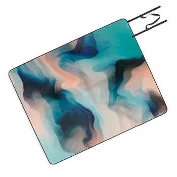Marta Barragan Camarasa Abstract tidal waves Picnic Blanket - Deny Designs