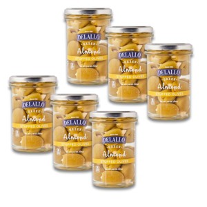DeLallo Almond-Stuffed Green Olives, 5.8 oz Jar, (6 Pack) - 1 of 4