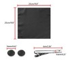 Allegra K Men's Polka Dots Business Wedding Pocket Square Clip Cufflinks Necktie Sets - 3 of 4