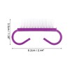 Unique Bargains Durable Solid Horn Nail Brush 2.44"x1.38" 1 Pc - 4 of 4