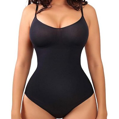 SHAPELLX Seamless Bodysuit for Women Tummy Control Shapewear Seamless Sculpting Shaper Ultra Comfy Body Shaper—Black 40