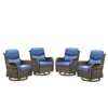 Gymojoy Outdoor Gliders Chairs Side Table with 5-Inch Thick Cushions - 3 of 4