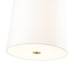 Weston 6-Light Pendant - Dimmable Steel Fixture with White Linen Shade, 24" x 24" x 24" - 2 of 4