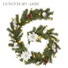 6 ft Pre-lit Holiday Christmas Garland with Lights with 20 LED Ligts Pinecones Berries Poinsettia - 4 of 4