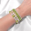 BRINJOY 4PCS Chakra Balancing Bracelet Set - Natural Crystal Energy Healing Stackable Bracelets for Women, Green - 3 of 4