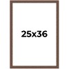 PosterPalooza | 25x36 Wide Barnwood Picture Frame, UV Acrylic, 6 Finishes - Grey, Brown, White, and Black - 2 of 4