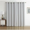 Kate Aurora Chic Living 100% Max Blackout Trellis Thermal Curtains - 3 of 3