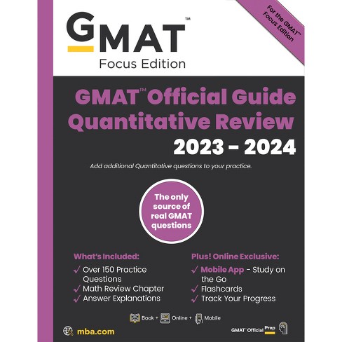 GMAT Official Guide Quantitative Review 2023-2024, Focus Edition -  (Paperback)