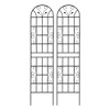 NicBex Garden Trellis for Potted Plants, Garden Bed with Trellis Rustproof Metal Trellis for Garden - 2 of 4
