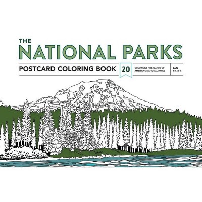 The National Parks Postcard Coloring Book - (Paperback)