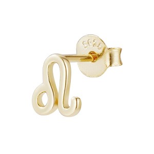 Adornia 14k Gold Vermeil .925 Sterling Silver Single Zodiac Sign Stud Earring - 1 of 2
