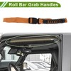 Unique Bargains Roll Bar Grab Handles for Jeep Wrangler JL 2018-2024 Nylon PVC - 2 of 4