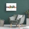 Trademark Fine Art Michael Tompsett 'Saint Paul Minnesota Skyline Named' Canvas Art - 4 of 4