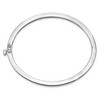 Black Bow Jewelry 2.5mm 14k White Gold Polished Solid Open Back Hinged Bangle Bracelet - 2 of 4