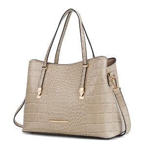 MKF Collection Aurelia Crocodile-Embossed Vegan Leather Women's Tote Stylish Shoulder Handbag by Mia K - 1 of 4