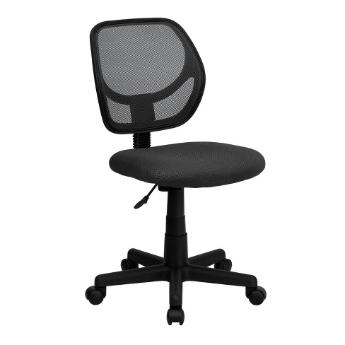 Emma And Oliver Gray Mesh Swivel Task Office Chair : Target