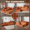 Whisen 2-Piece L-Shaped Sectional Compression Sofa with Soft Corduroy Fabric, No Assembly Required - 2 of 4