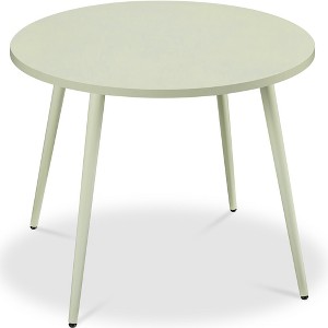 Best Choice Products Round Mid-Century Modern 35.5in Dining Table, Dinette for Home or Kitchen w/Wood Finish Steel Legs - 1 of 4
