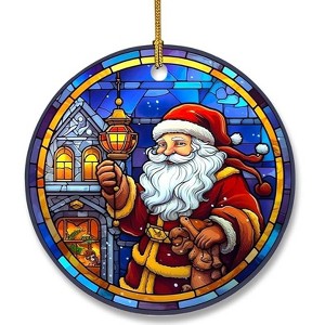 Lomsoe Santa Claus Christmas Ornament Christmas Hanging Ornament for Christmas Tree Decor Christmas Gift - 1 of 4