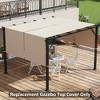 Outsunny 2 PCS Pergola Shade Cover, UV Protection Pergola Canopy Replacement, for 10 x 10ft Pergola - 3 of 4
