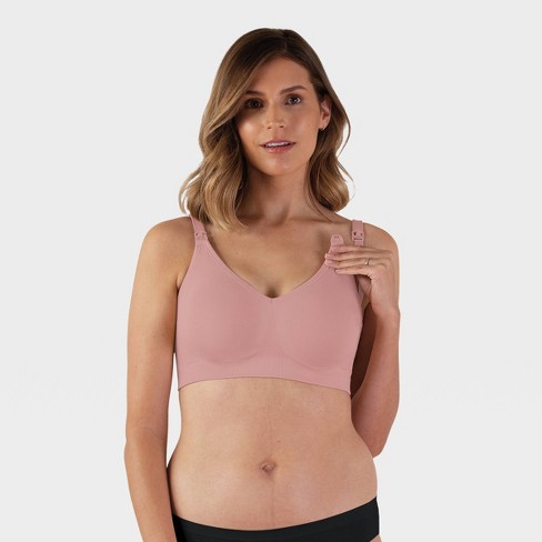Bravado! Designs Women's Body Silk Seamless Nursing Bra - Pink L