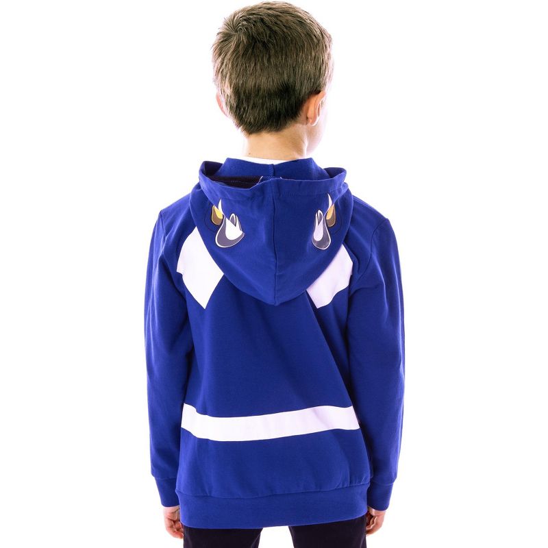 The Power Rangers Boys Mesh Face Covering Full-Zip Costume Hoodie, 3 of 5
