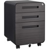 Anybear 3 Drawer Mobile File Cabinet Under Desk Office - 3 of 4