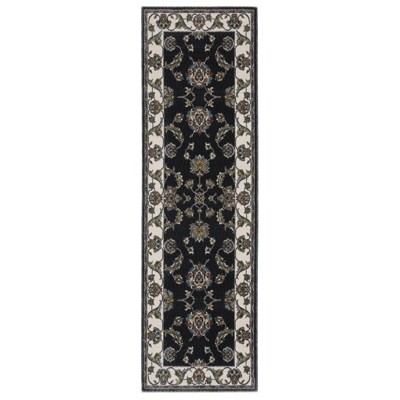 Oriental Weavers Vivian VI01B Navy/ Ivory Indoor Area Rug - 2'3" x 7'6"