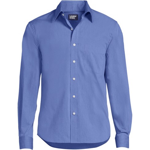 Lands' End Men's Big Long Sleeve Stretch Coolmax Shirt - 3x Big ...