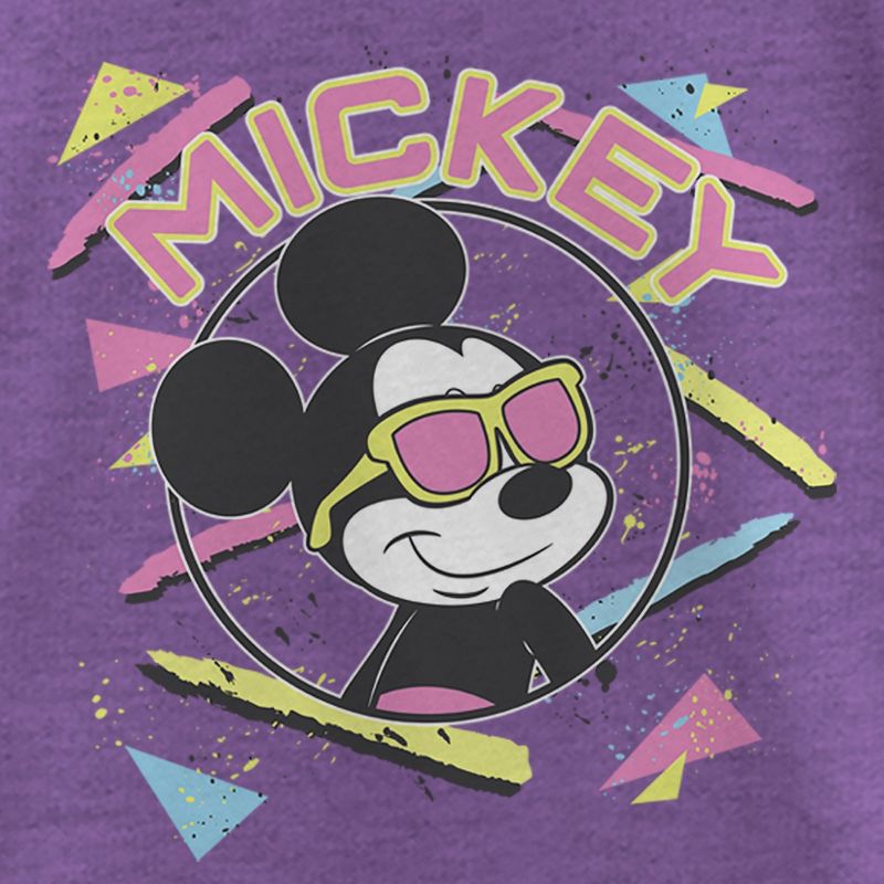 Girl's Mickey & Friends 90s Sunglasses Mickey T-Shirt, 2 of 5