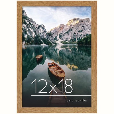 Americanflat Picture Frame with shatter-resistant glass - Wall Mounted Horizontal and Vertical Formats