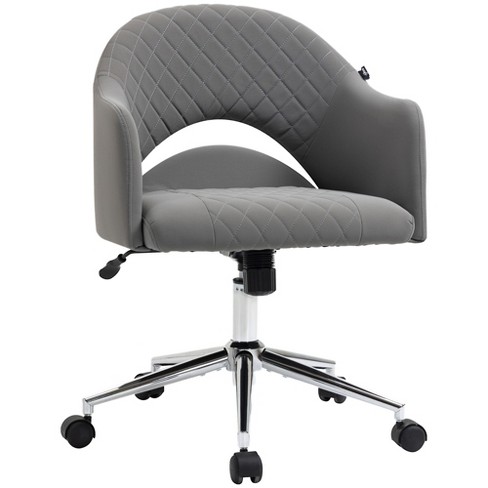 Vinsetto Mid Back Home Office Chair, Computer Desk Chair With Adjustable  Height And Padded Seat : Target