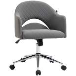 Vinsetto Mid Back Home Office Chair, Computer Desk Chair with Adjustable Height and Padded Seat