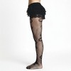 Anna-Kaci Women's 3-Piece Set Fishnet Tights with Snake Pattern Design - Black - 3 of 4
