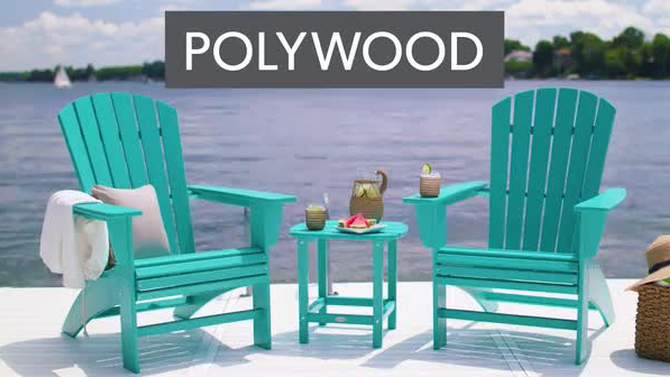 POLYWOOD Round Shawboro Side Table - Threshold™, 2 of 4, play video