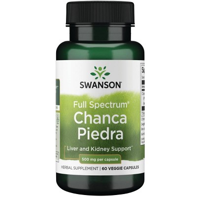 Swanson Full Spectrum Chanca Piedra 500 mg 60 Veg Capsules.