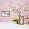 AuldHome Design 10x6" Spring Wood Signs 2pc Set; Farmhouse Decor Easter Bunny / Spring Door Hanger Mini Seasonal Plaques - image 4 of 4