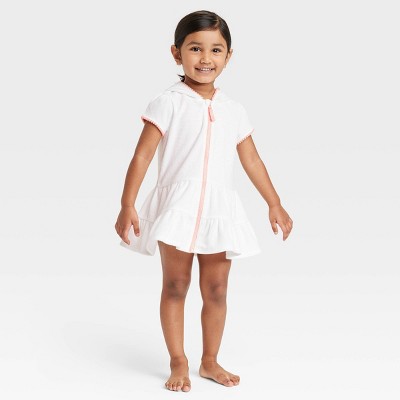 Toddler Girls' Cover Up Dress - Cat & Jack™ White 2T