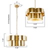 Parrot Uncle 19.7" Modern Gold 5-Light Chandelier Adjustable Ceiling Light - 4 of 4