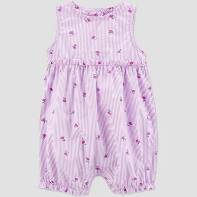 Carter's Just One You® Baby Girls' Bees Romper - Purple 3M