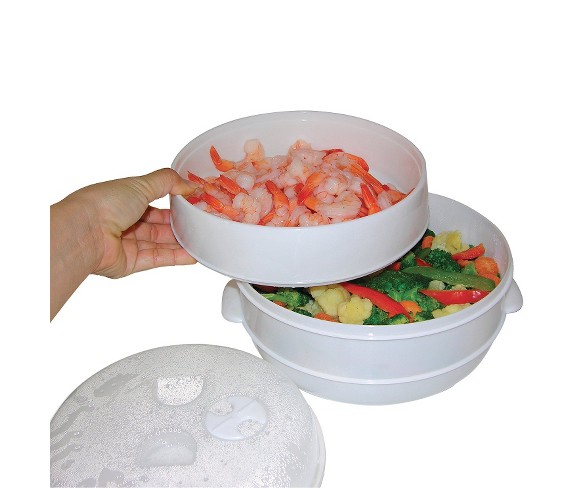 Jobar 2&#45;Tier Microwave Steamer
