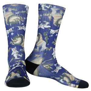 Where the Wild Things Are All-Over Design Men's Sublimated Mid-Calf Crew Socks Multicolored - 1 of 4