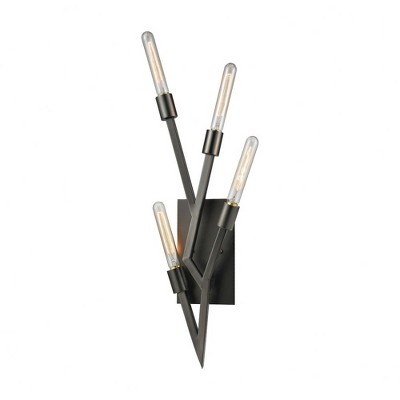 Elk Home Freeform 4 - Light Wall Light in  Dark Graphite