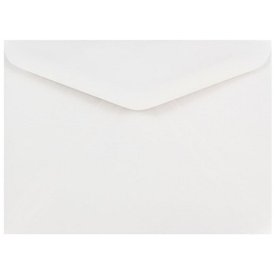 JAM Paper A7 Invitation Envelopes with V-Flap 5.25 x 7.25 White 04023210B