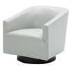 CAVINAS Faux Leather Accent Chair with Curved Backrest and Wood Base,Modern Upholstered Living Room Chairs,Reading Chairs for Living Room - 4 of 4