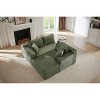 VASIP L-Shaped Left Lounge Chair Cloud Sectional Modular Sofa with Deep Seat,  for Living Room, Apartment, Bedroom No Assembly Required,Black - 4 of 4