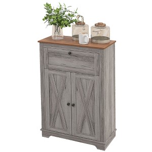 NicBex Minimalist Sideboard Cabinet Farmhouse Kitchen Buffet Cabinet with 2 Doors Small Storage Cabinet for Small Space,Living Room - 1 of 4