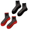 LECHERY Women's Signature Logo L Sheer Crew Socks (2 Pairs) - 2 of 4